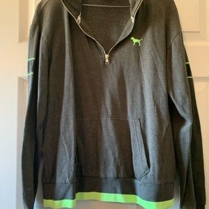 PINK 1/4 zip crew neck